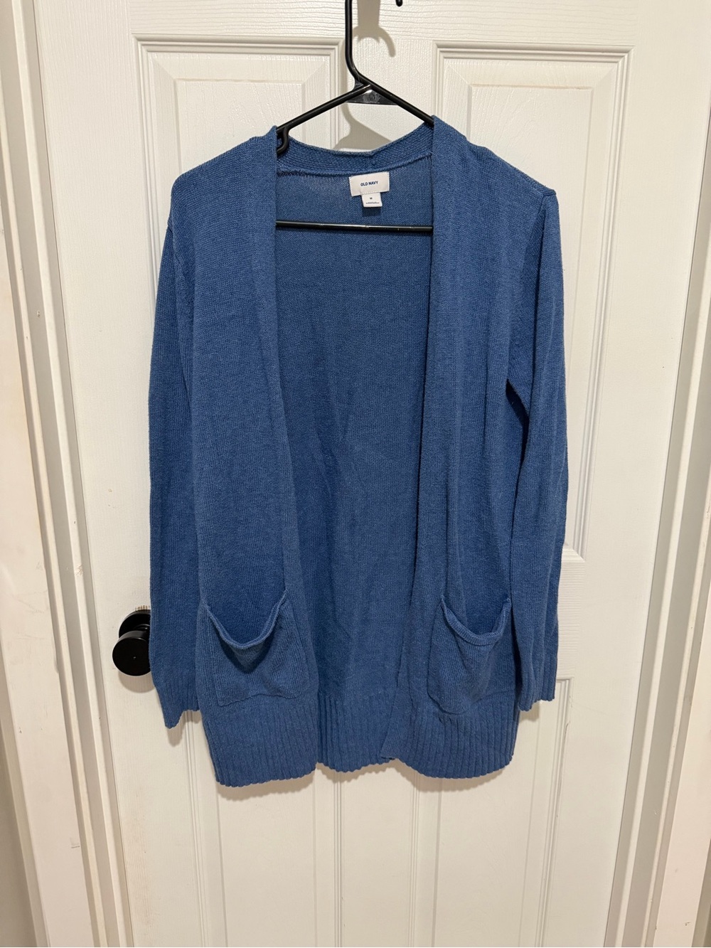 Old Navy Blue Open-Front Pocket Cardigan